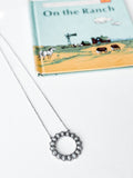 White Buffalo Circle Necklace
