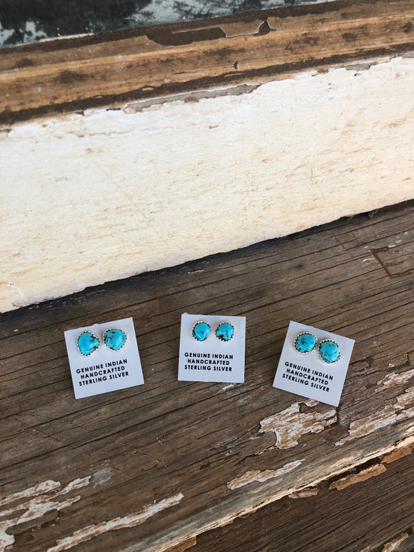 Sterling Turquoise Studs