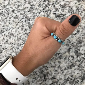 .925 Turquoise Stacker Ring