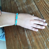 Turquoise Rectangle Stone Cuff