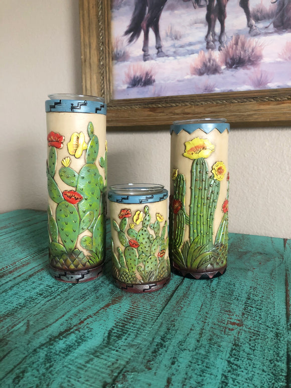 Cactus Candle Set